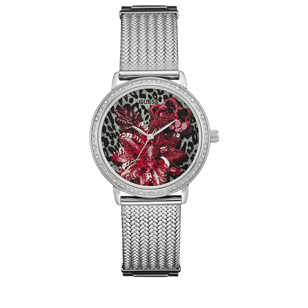 Jam Tangan Wanita GUESS Red Willow Floral W0822L1 Original