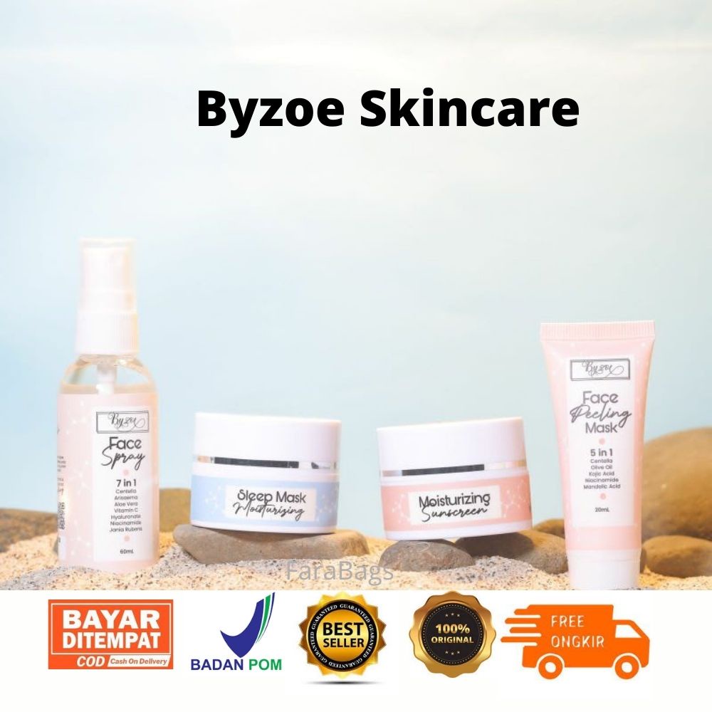 Byzoe Skincare Set Glowing Barrier Repair and Protection with Ceremide and DNA Salmon dera shop99