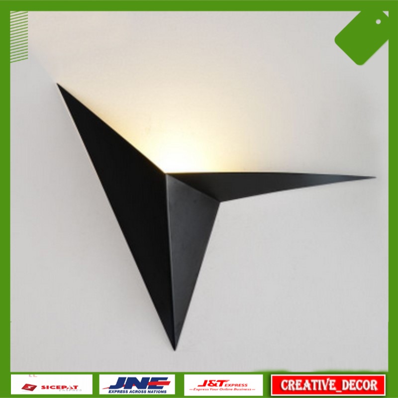 Lampu Dinding Kamar Aesthetic Impor Europe Modern Creative Concise Art Iron Wall Light Livingroom Ro