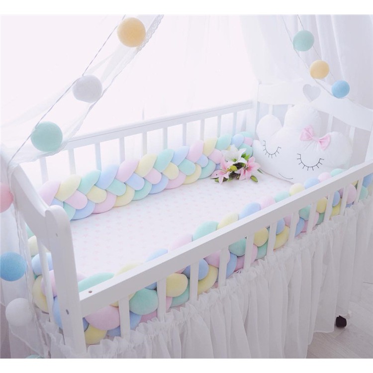 plush crib bumper