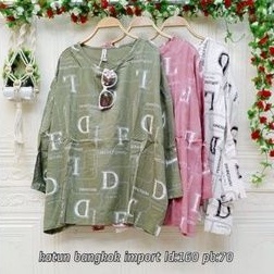 Blouse katun bangkok import jumbo ld 160 cm