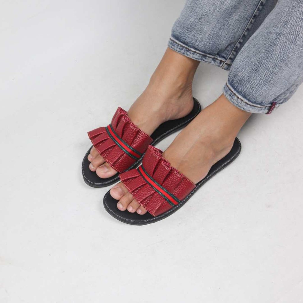 Sandal Papirut Look Up  Sandal Wanita Papirut Bisa COD Sandal Kulit Murah Selop PSHHSR - HISTORIA