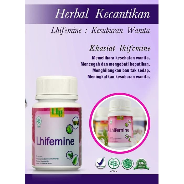 Lhifemine Liza Herbal untuk Kesuburan Wanita dan Mempercepat Kehamilan