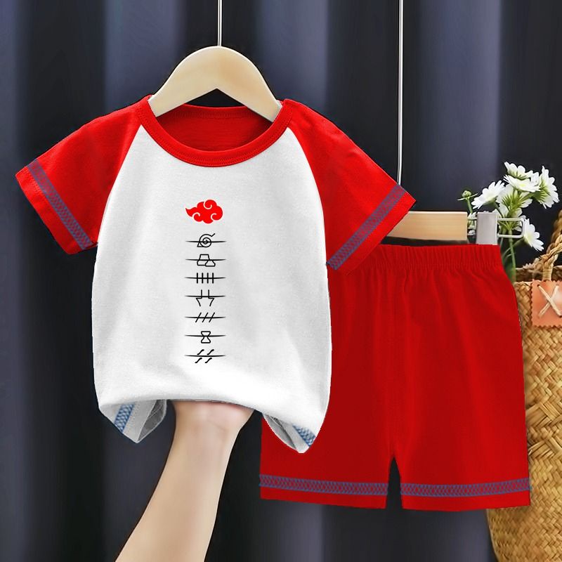 SETELAN DISTRO ANAK PREMIUM NARUTO MERAH PUTIH | BAJU ANAK CEWEK COWOK | BAJU ANAK MURAH | BAJU ANAK