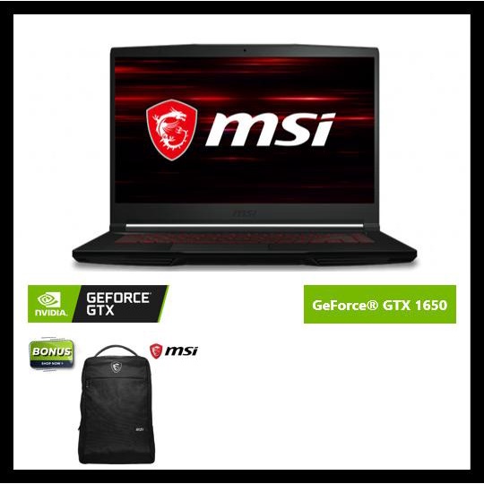 Msi Gf63 Thin Geforce Gtx 1650 - I5 10500 8Gb 512Ssd -10Sc.688