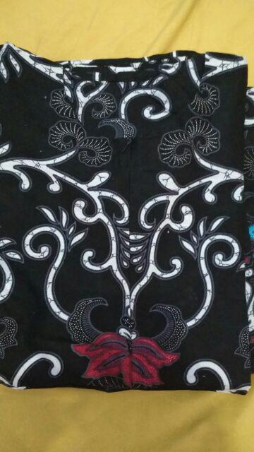 Kemeja Batik Pria Bordir Katun Prada Modern