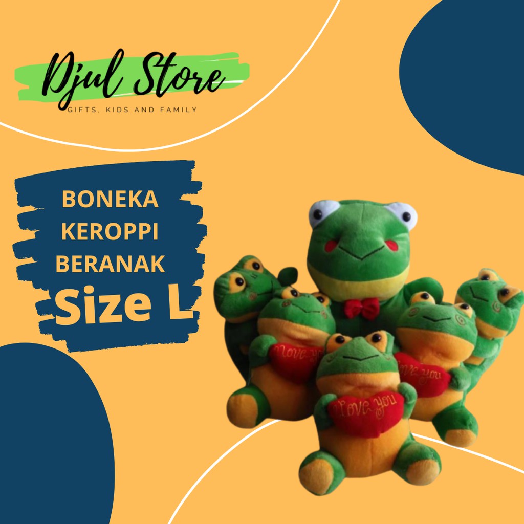 BONEKA KEROPPI BERANAK LUCU MURAH UKURAN L