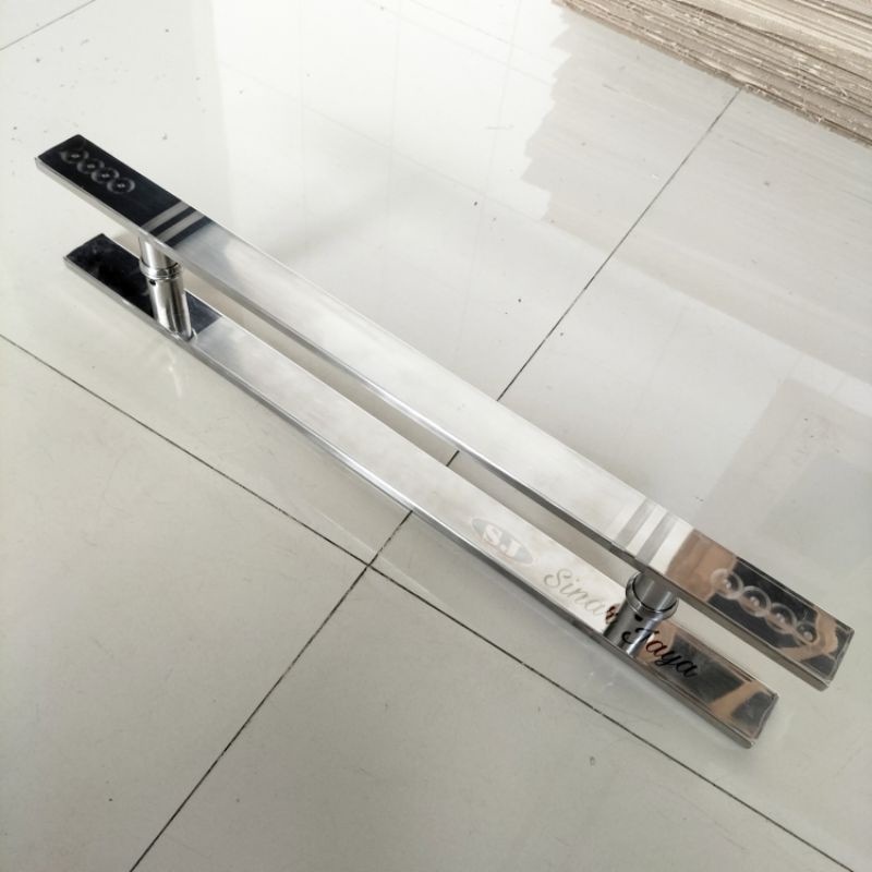 handle pintu baut tembus panjang 100cm gagang tarikan pintu stainless pegangan pintu rumah minimalis