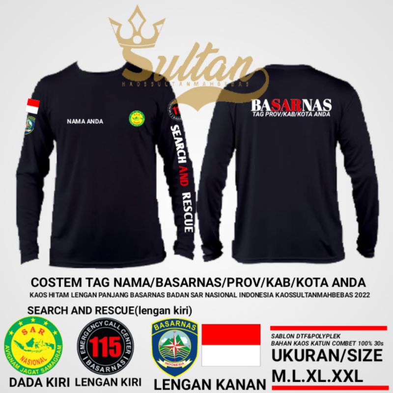 KAOS BASARNAS//BAJU BASARNAS KEREN