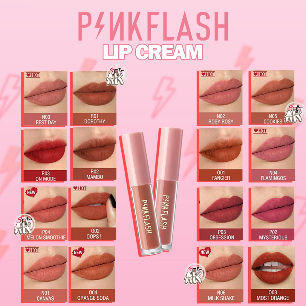 PINKFLASH SERIES ( CONCEALER / EYEBROW / EYELINER / LIP CREAM / MASCARA / LIQUID EYESHADOW / NATURAL CARE PLUS LIP OIL)