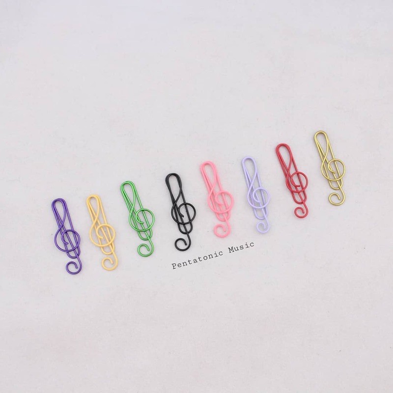 

Klip Kertas / Mini G Clef Paper Clip / penjepit File unik Aksesoris Musik