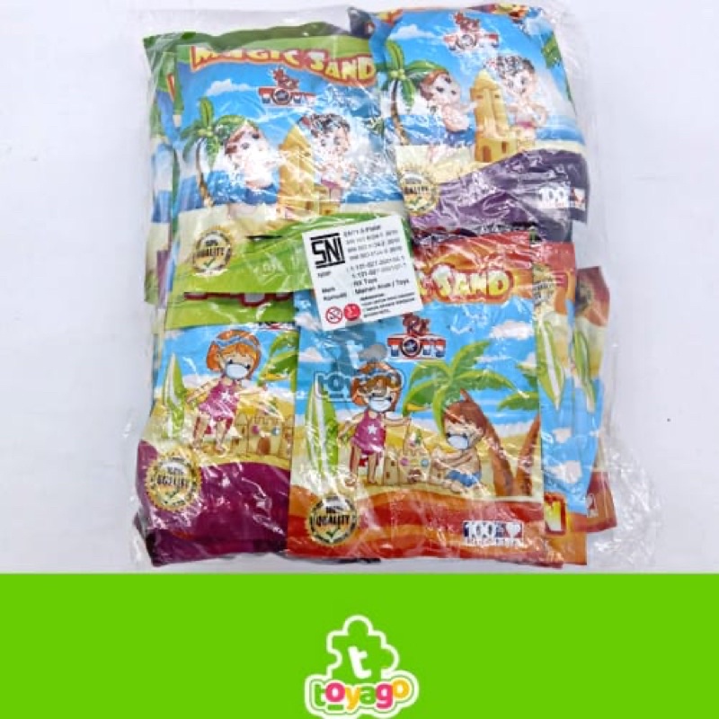 mainan pasir cetak/magic sand isi 20pcs grosir murah