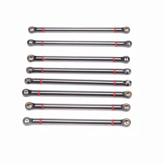 8pcs Metal link Rod metal 313mm Linkrod Rc 1/10 Axial scx10 II