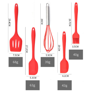 5pcs Set Peralatan Dapur Bahan Silikon Warna Pink Shopee 5pcs Set Peralatan Dapur Bahan Silikon Warna Pink Shopee