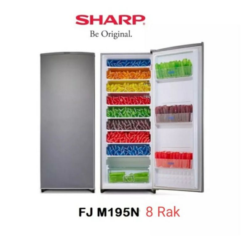 Freezer Sharp 8Rak Freezer Es Batu FJ-M195