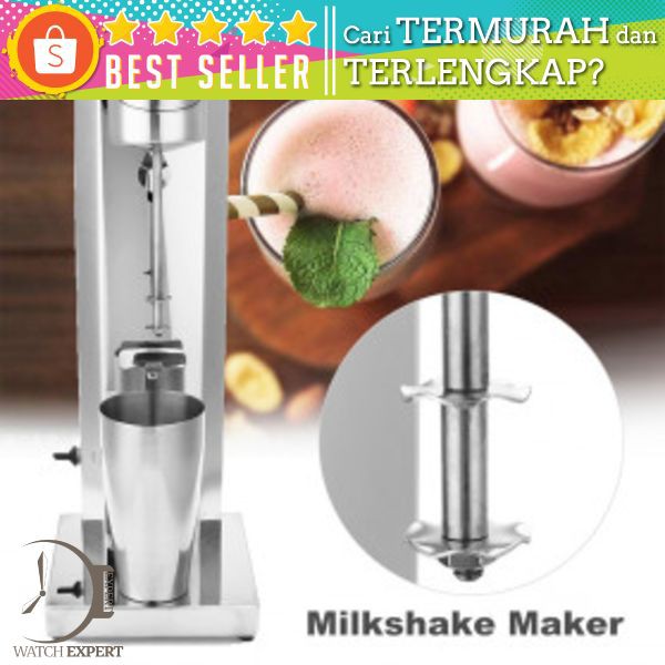 DESANJIAO Mesin Milkshake Tea Foam Stirring Maker 800ml - MKT800 - Silver