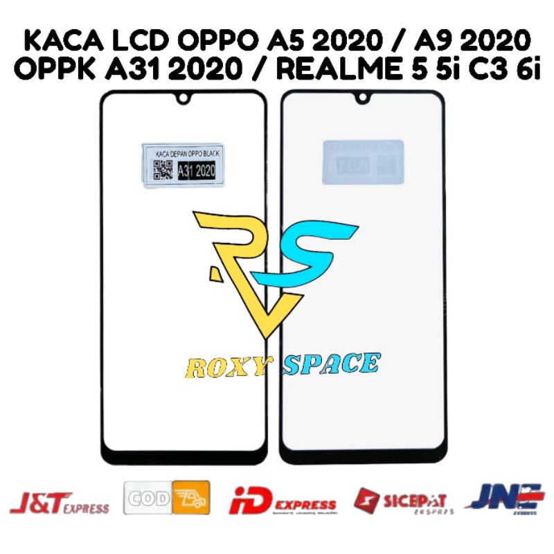 Kaca Lcd Oppo A5 A9 A31 2020 Realme 5 5I C3 6I Kaca Depan Kaca Touchscreen Glass Lcd ts TC Original