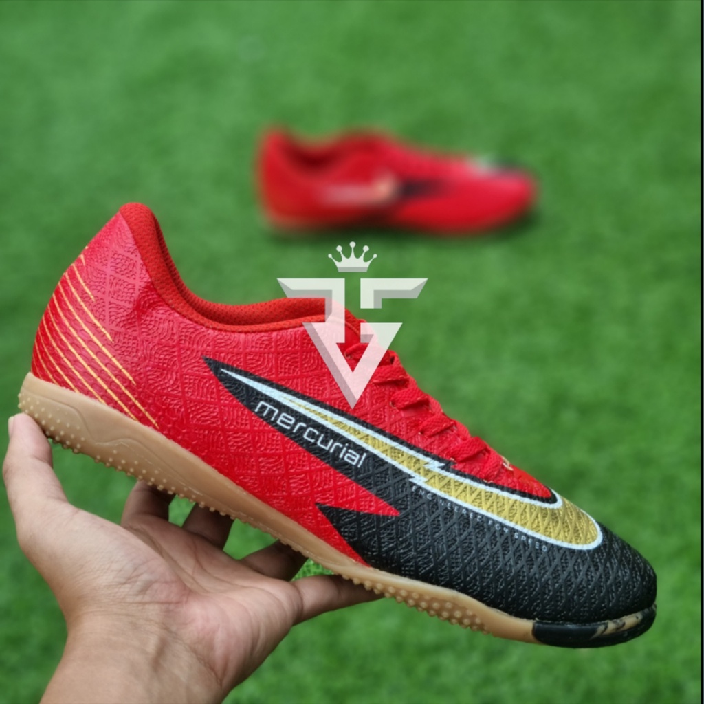 Sepatu Futsal NIKE MERCURIAL NEYMAR JR VAPORX XII IC RED TERBARU