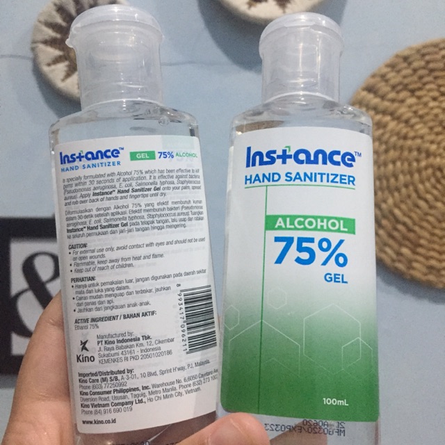 Instance hand sanitizer