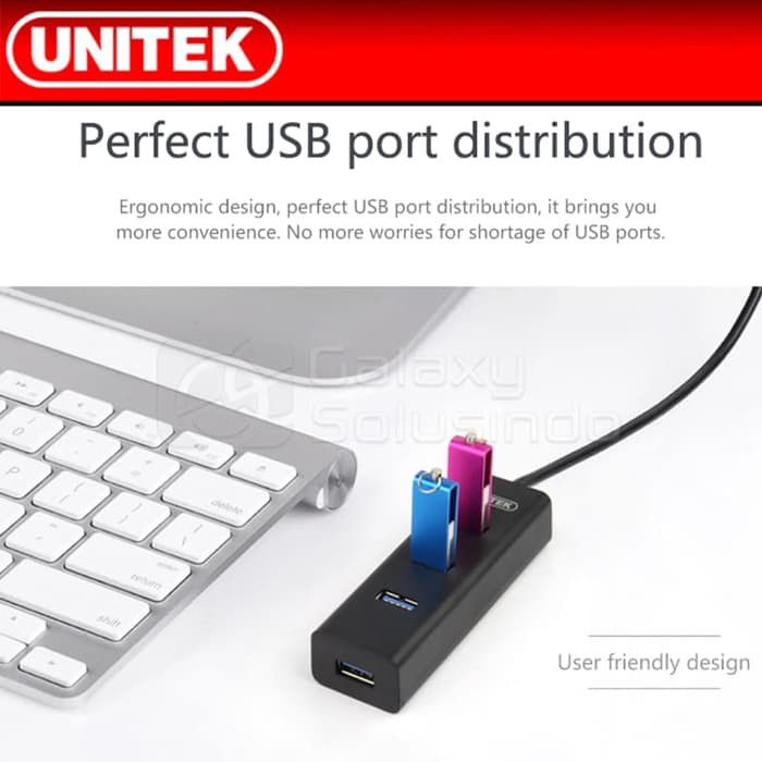 USB Hub UNITEK USB3 0 4 Port Hub Y 3089