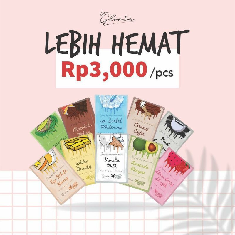 [BUY 2 GET 1 Free Gift] Masker By Lea Gloria Travel Size 10gr Ready Stock