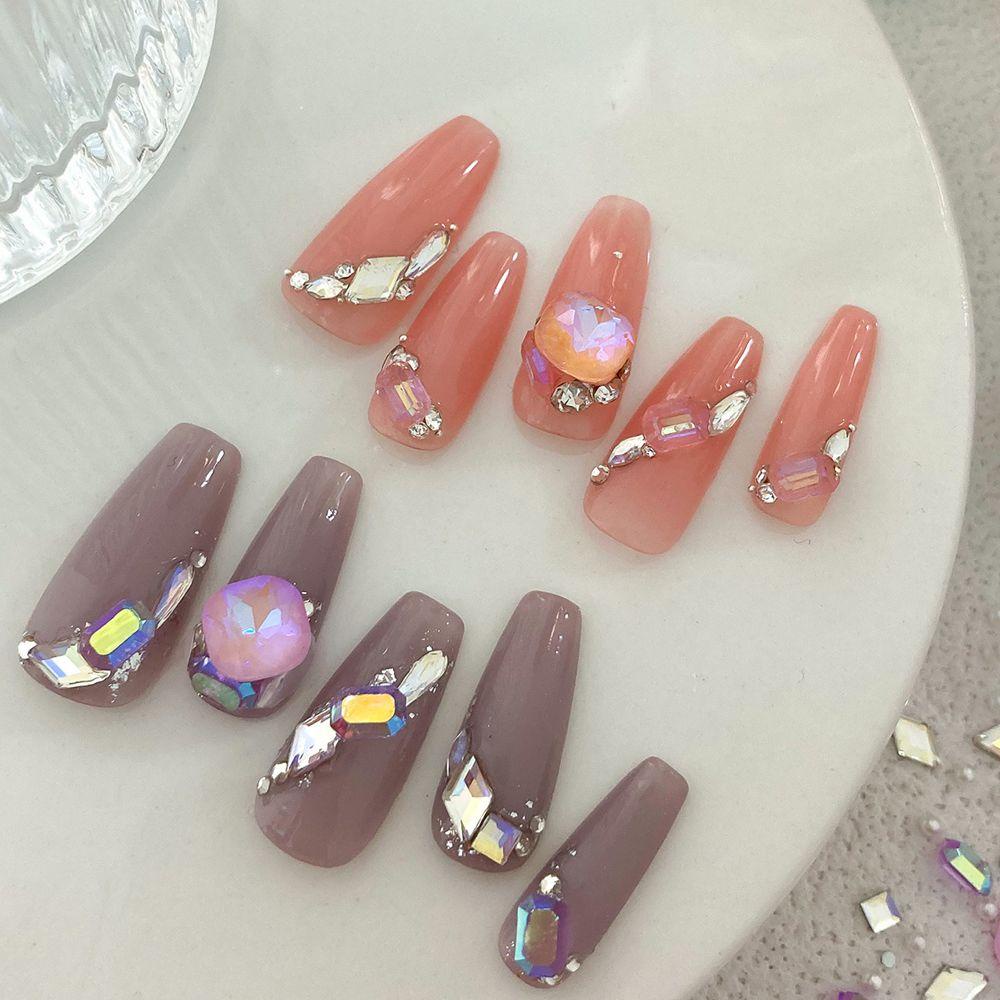 Mxbeauty Nail Art Rhinestones Fashion Sparkling Irregular Shaped Nail Ornament Ukuran Campur Perhiasan Kuku 3D