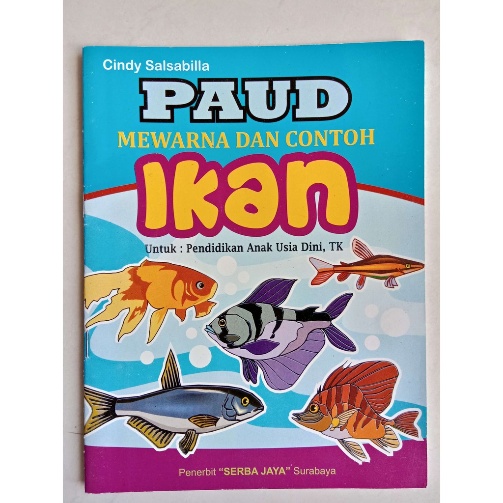 Terlaris Seri Mewarnai Dan Mencontoh Paud Aneka Ikan 12