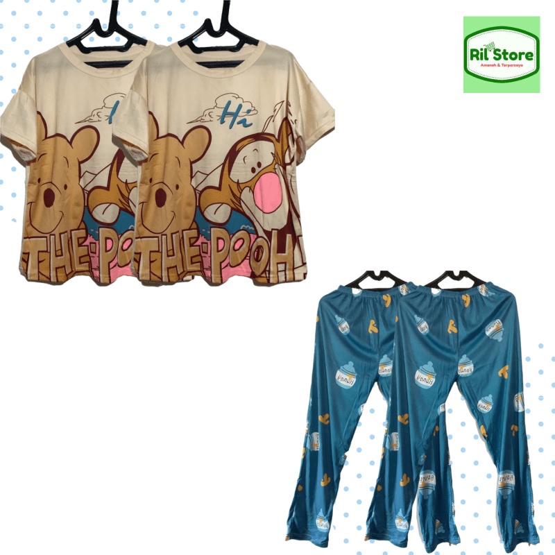 Baju Tidur satu set "Winnie The Pooh"