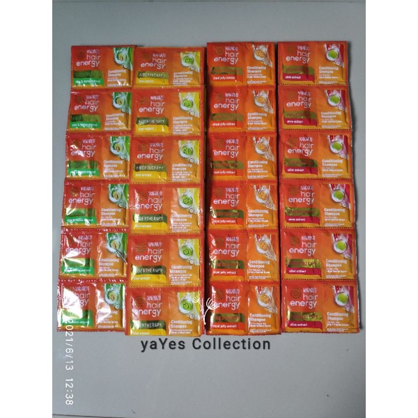 Makarizo Hair Energy Sachet 2in1 Shampo &amp; Conditioner 10 ml Rambut Kusam Rontok Rusak diwarnai hair