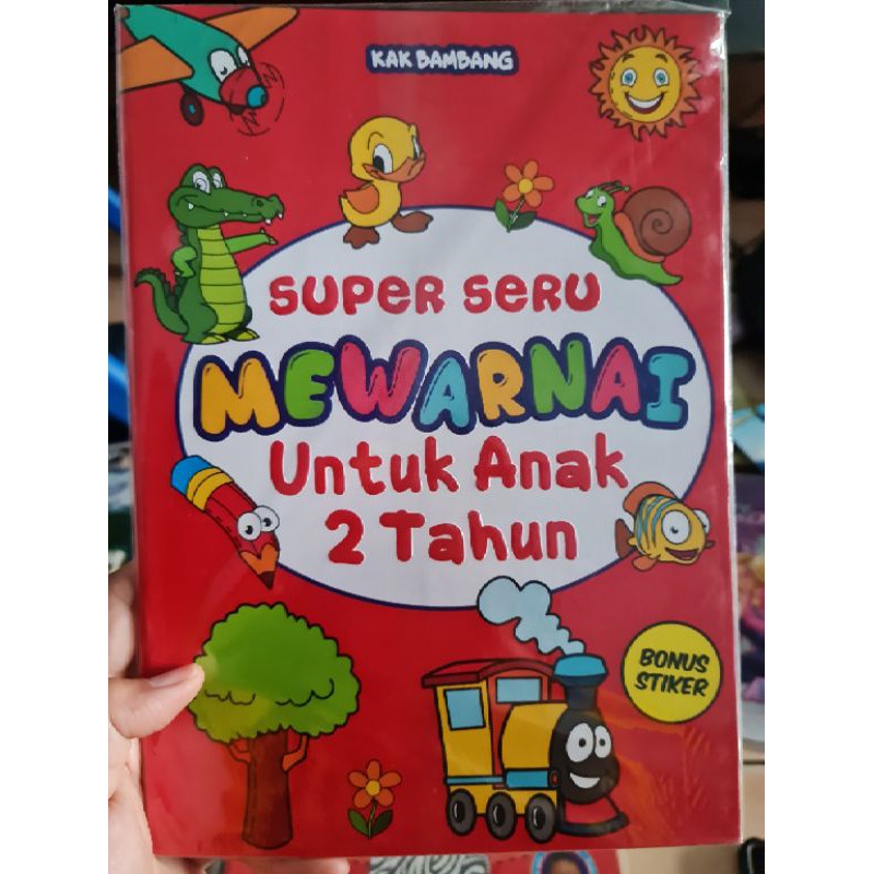 buku super seru mewarnai untuk anak 2 tahun