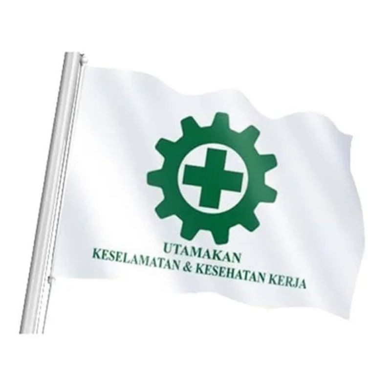 Bendera keselamatan kerja90x135cm standart bijian