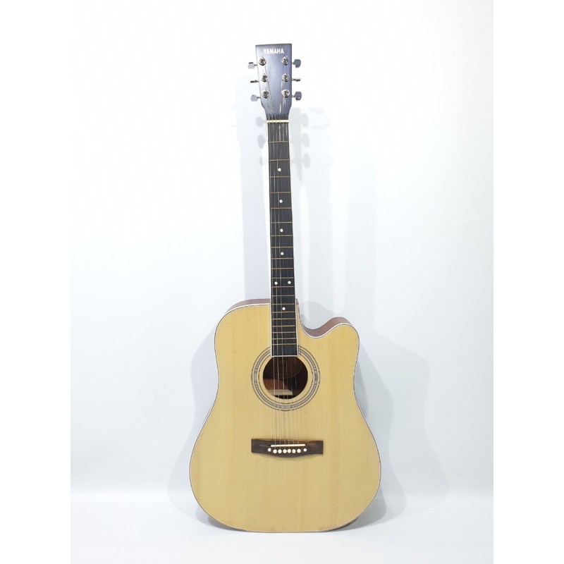 Gitar Akustik Merk Yamaha Tipe F1000 Natural Hitam Jumbo Sunkay Trusrod String Murah Jakarta Pemula