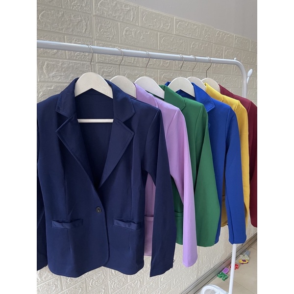 Sale! New Colour pocket Blazer/ Blazer formal wanita / blazer kantor / jas lengan tangan panjang M-L-XL-XXL-XXXL-5L