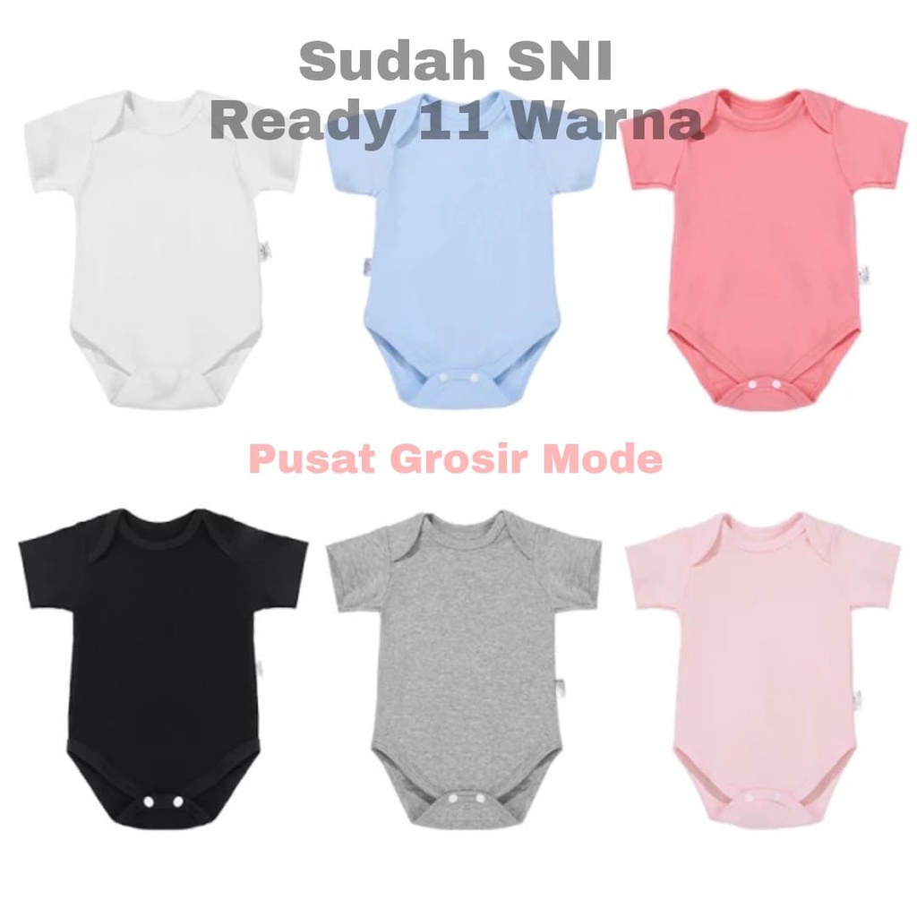 Jumper Bayi Pendek Segitiga Romper Bayi Segitiga Bahan Katun 100% Sudah SNI S05