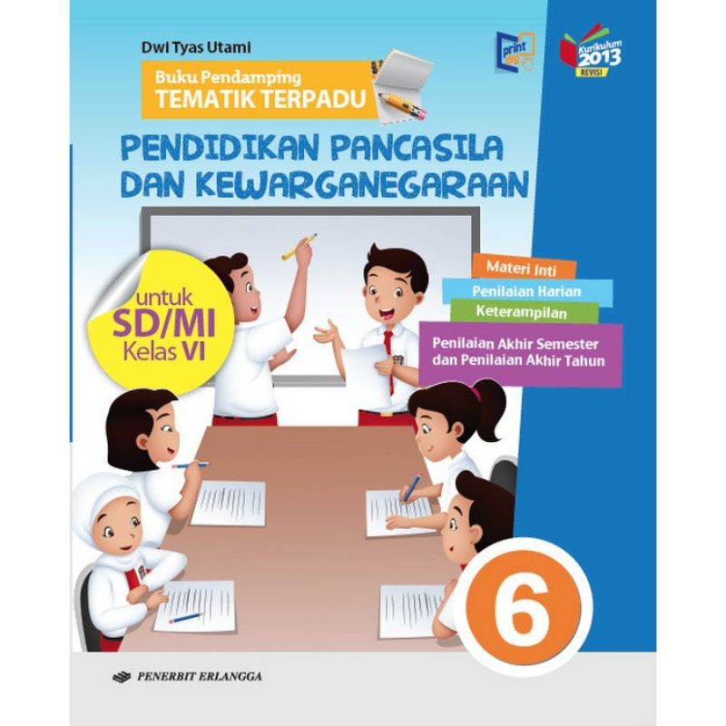 Buku SD Buping PPkn Kelas 6 Erlangga