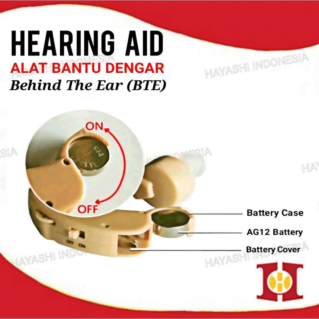 Alat Bantu Dengar Hearing Aid Cyber Sonic Tipe BTE Behind The Ear