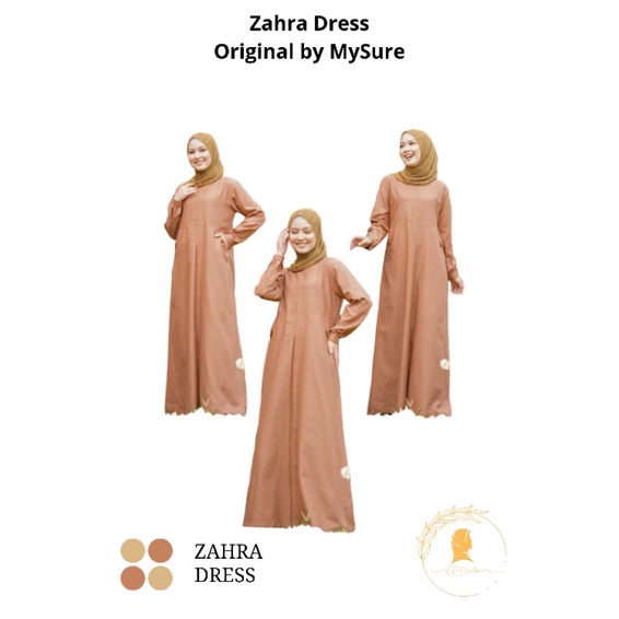Zahra Dress, Gamis dewasa, gamis Busui, gamis premium, gamis polos, gamis terbaru, gamis original by