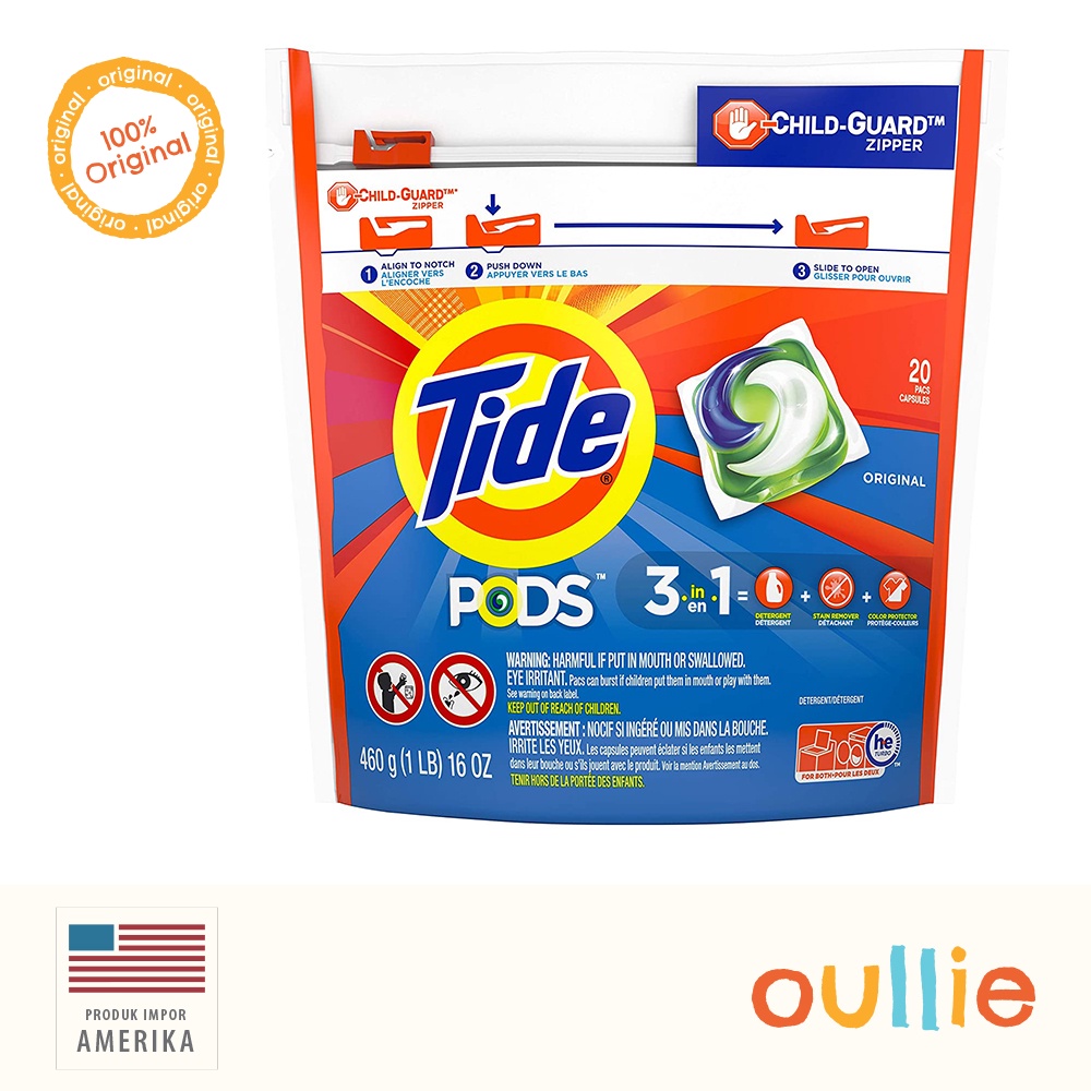 Jual Tide Pods Laundry Detergent Original Scent | Shopee Indonesia