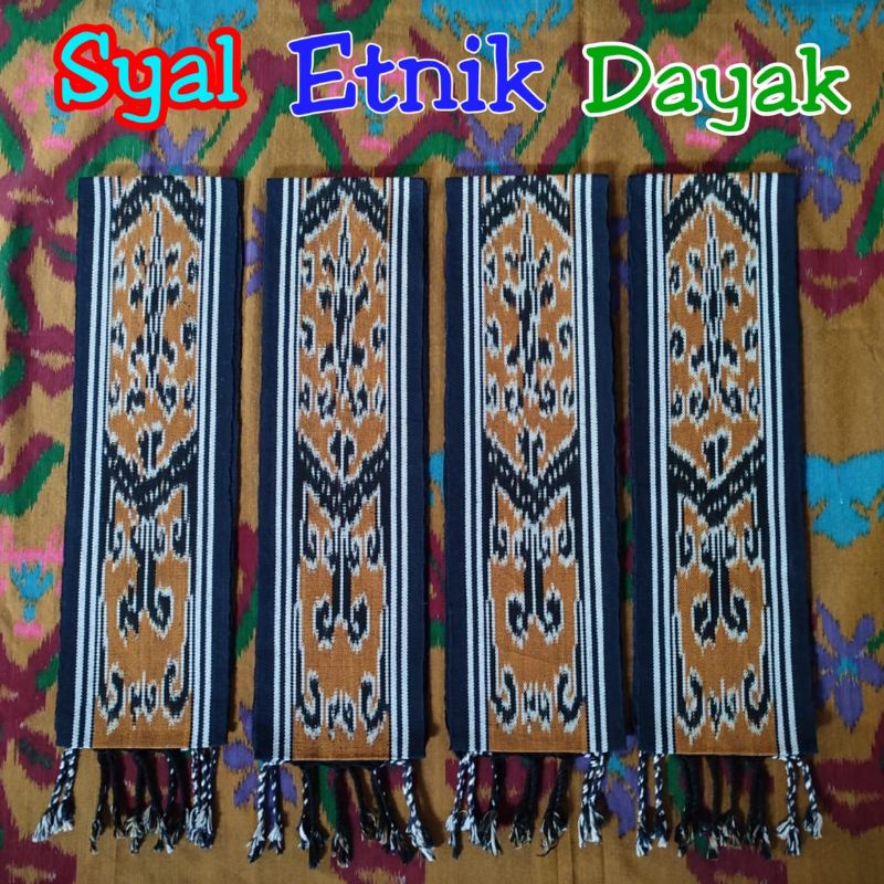 Syal Etnik Dayak Kalimantan