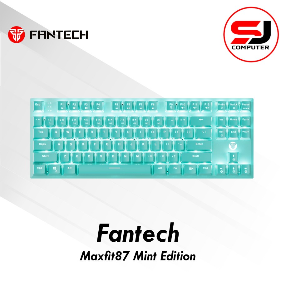 Fantech MINT EDITION MAXFIT87 MK856 TKL Mechanical Gaming Keyboard BLUESwitch