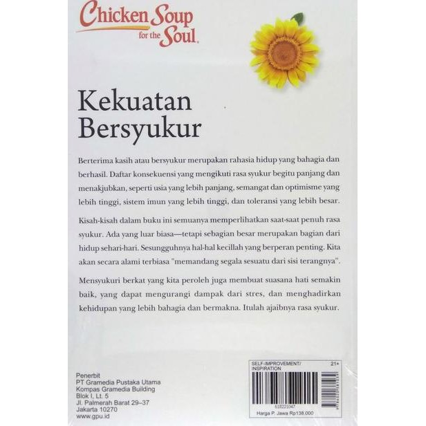 Limited Chicken Soup For The Soul Kekuatan Bersyukur Shopee Indonesia