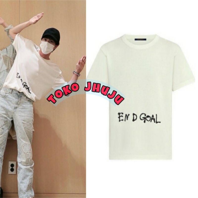 Baju T shirt BTS Jin Style EndGoal sablon bawah