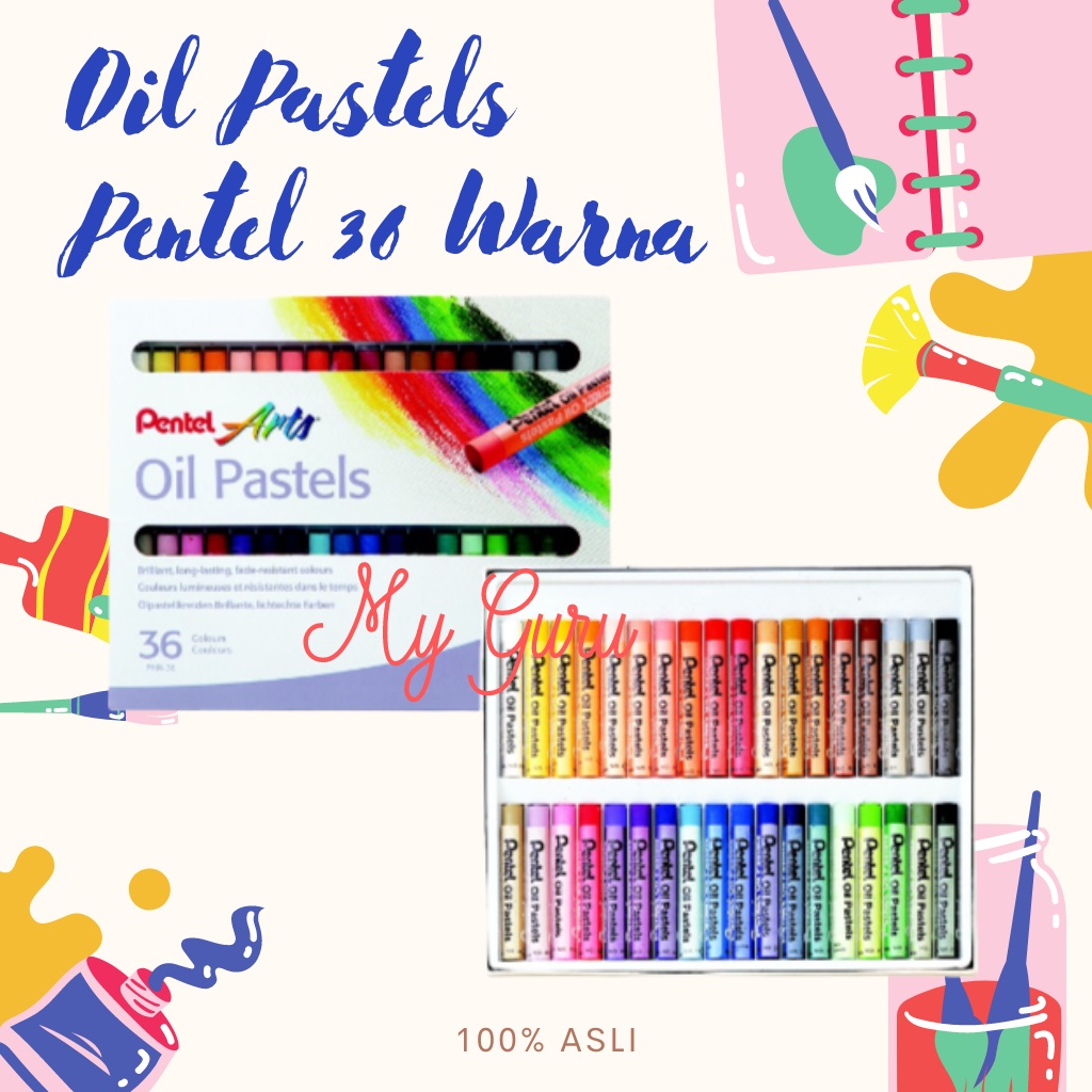 

[SET] CRAYON PENTEL PHN-36 KRAYON OIL PASTELS 36 WARNA