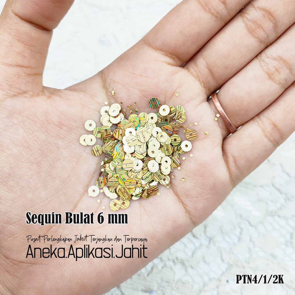PAYET RAMBOCI PIRING 4 MM / SEQUIN RILIS 4 MM (5 GRAM)