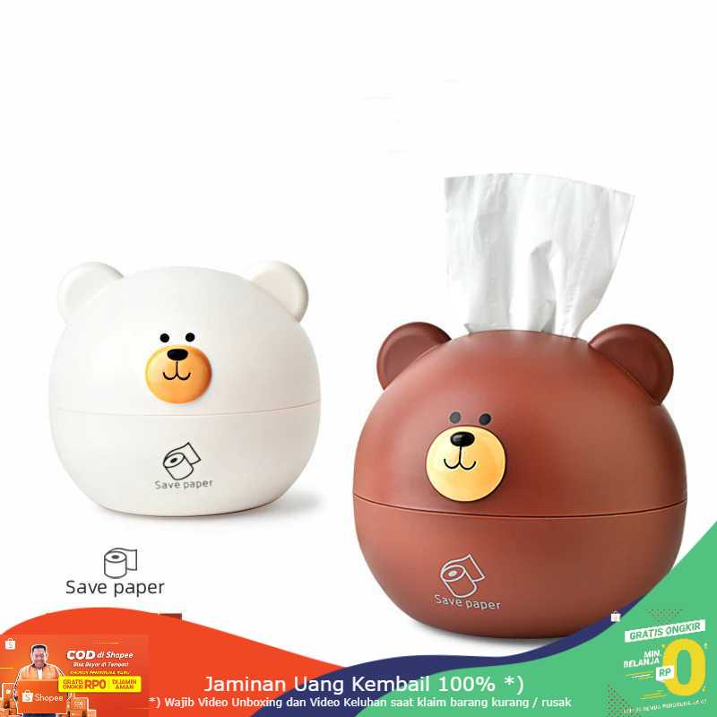 (BISA COD) RVOSTR Riancy Kotak Tisu Gulung Tissue Roll Box Model Bear - RB556-1