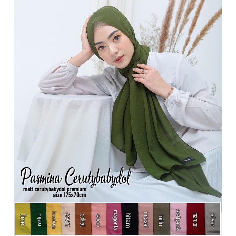 Pashmina Ceruty Babydoll Original Aulia Hijab