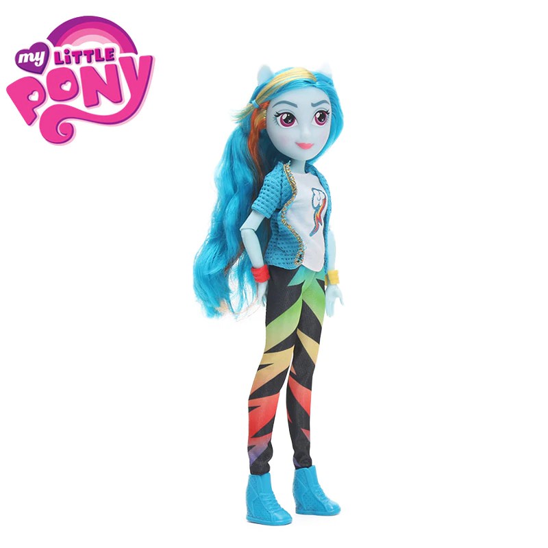 Import 2018 My Little Pony Toys Equestria Girls Rainbow Dash Fluttershy Twilight PVC Action Figures