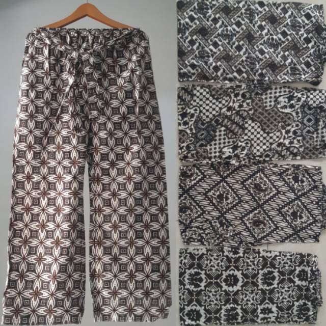  Celana  kulot panjang motif batik  elegean harga  murah  