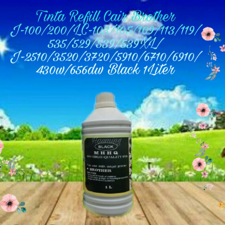 Tinta Cair refill Compatible MH INK MHHQ for J100 J200 J2510 J3520 J3720 J5910 J6710 J6910 J430 J656 Black 1 Liter