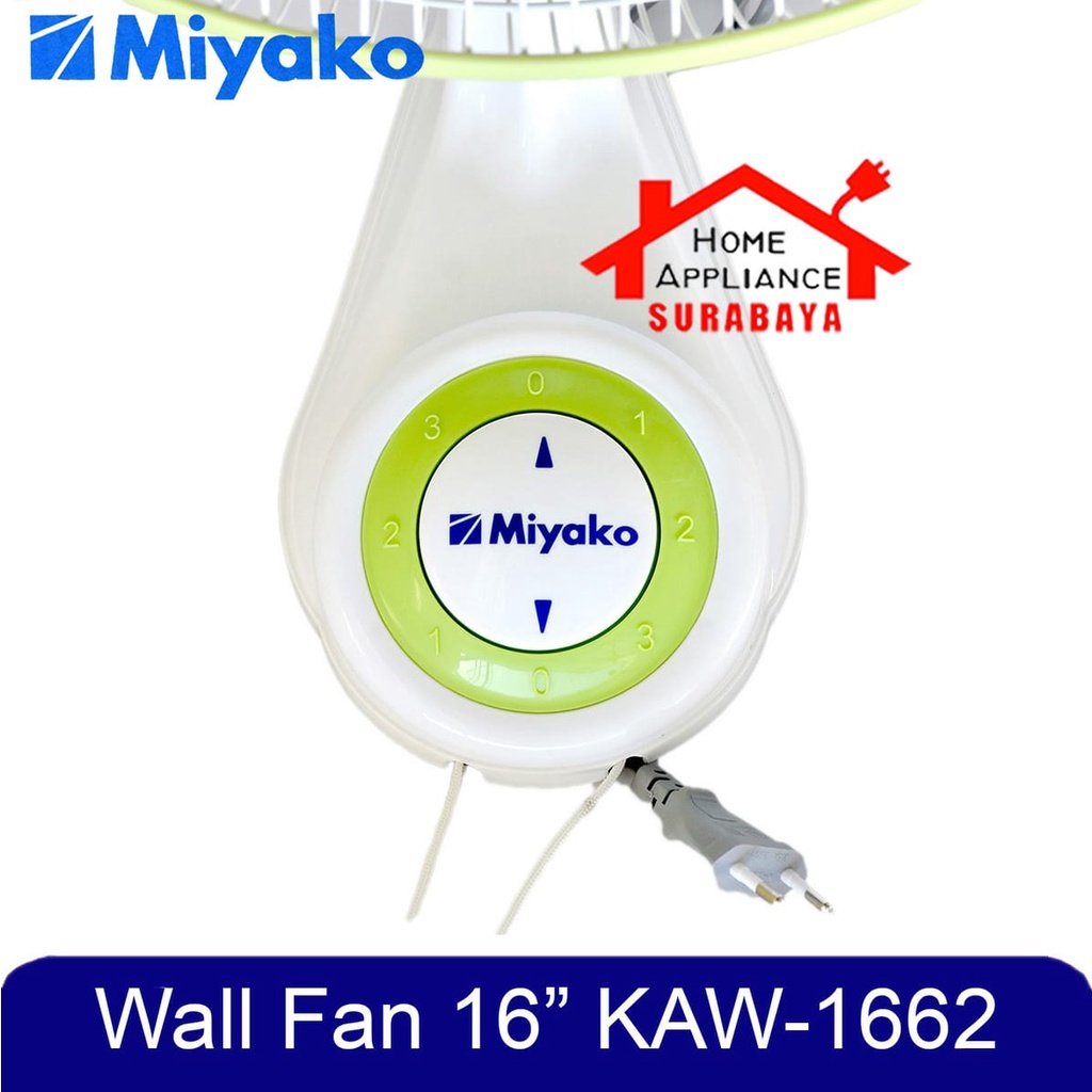 Kipas Angin Dinding Wall Fan Miyako 16 Inch 16&quot; KAW-1662 / KAW1662 / KAW 1662